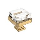 Amerock Clear 1-3/8 in. Square Knob 