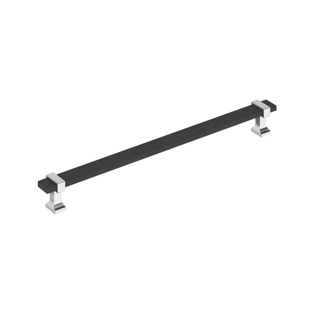 Amerock Brushed Matte Black 10-1/16 in. Center-to-Center Bar Pull 
