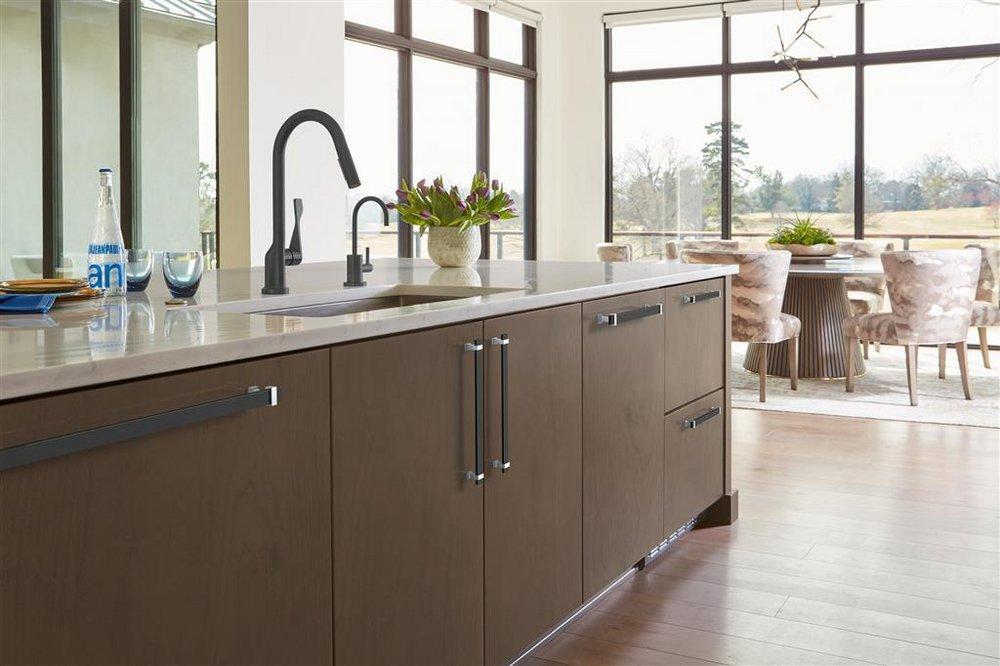 Amerock Brushed Matte Black 10-1/16 in. Center-to-Center Bar Pull 