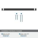 Amerock Brushed Matte Black 10-1/16 in. Center-to-Center Bar Pull 