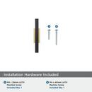 URBANITE 2-3/4 INCH  70MM  LENGTH CHAMPAGNE BRONZE/MATTE BLACK CABINET KNOB 
