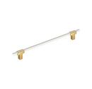 10-1/16 in. Center-to-Center Pull in Champagne Bronze/White