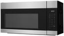 1.7 cu ft 1000 W Over the Range Microwave in Stainless Steel/Black 