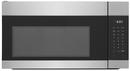 1.7 cu ft 1000 W Over the Range Microwave in Stainless Steel/Black