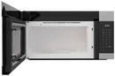 1.7 cu ft 1000 W Over the Range Microwave in Stainless Steel/Black 