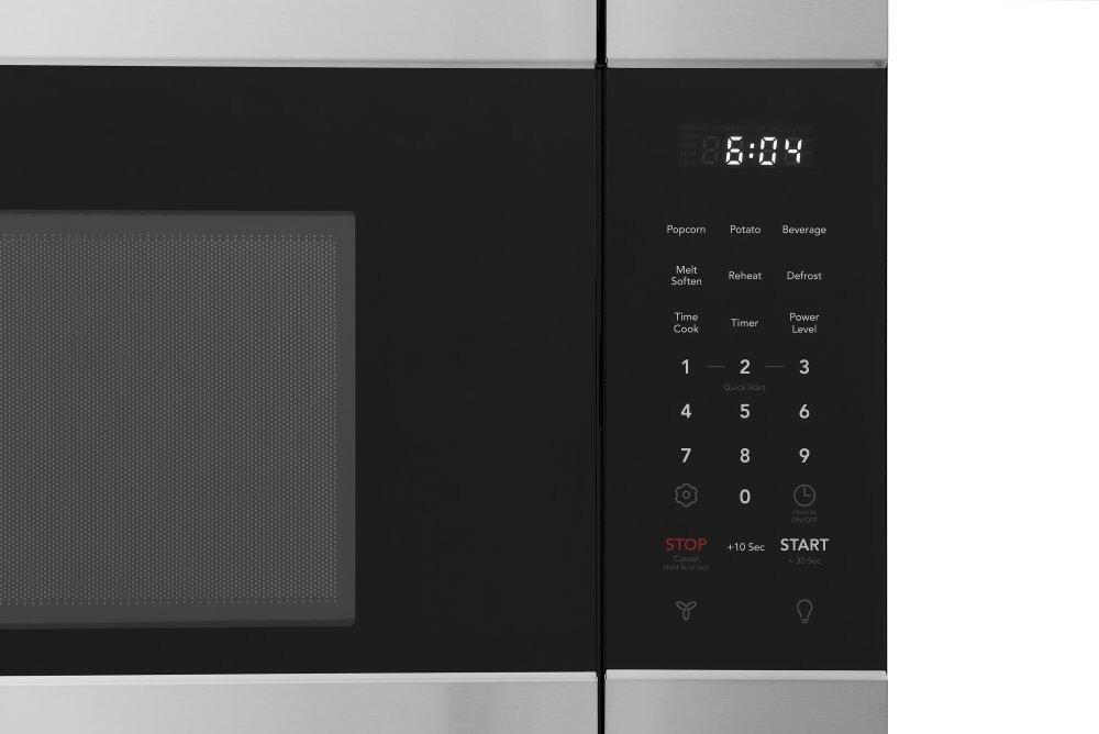 1.7 cu ft 1000 W Over the Range Microwave in Stainless Steel/Black 