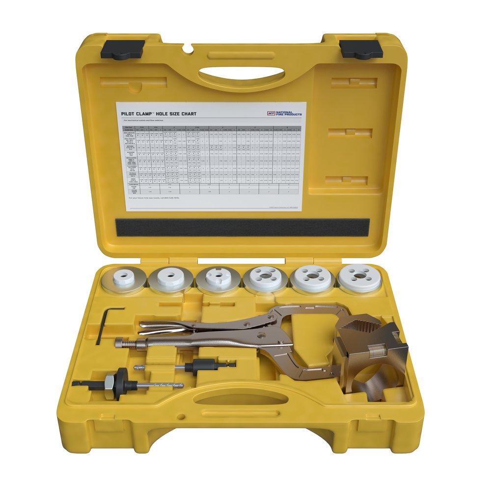 Pilot Clamp Locking Hole Saw Guide 