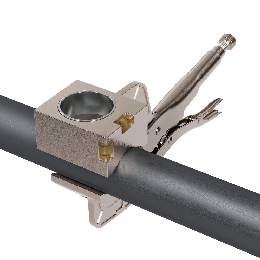 Pilot Clamp Locking Hole Saw Guide 