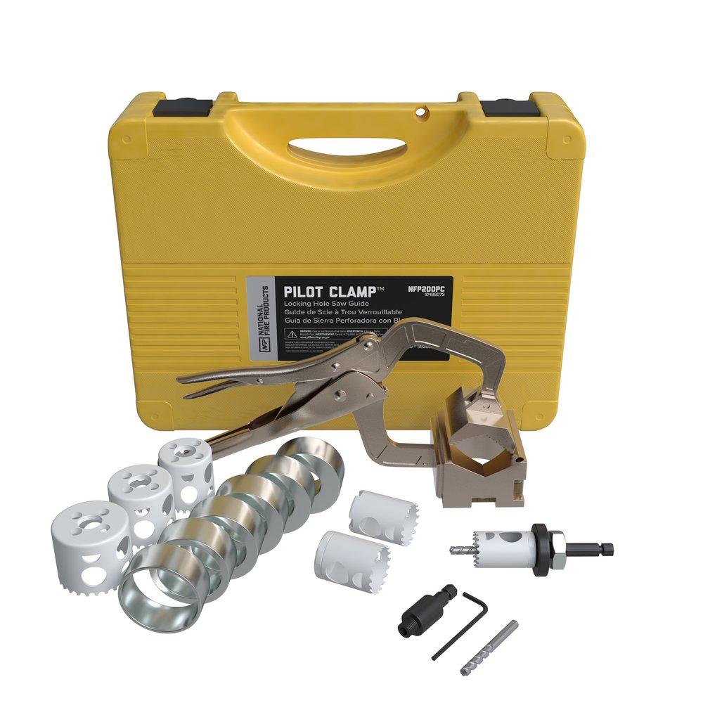 Pilot Clamp Locking Hole Saw Guide 