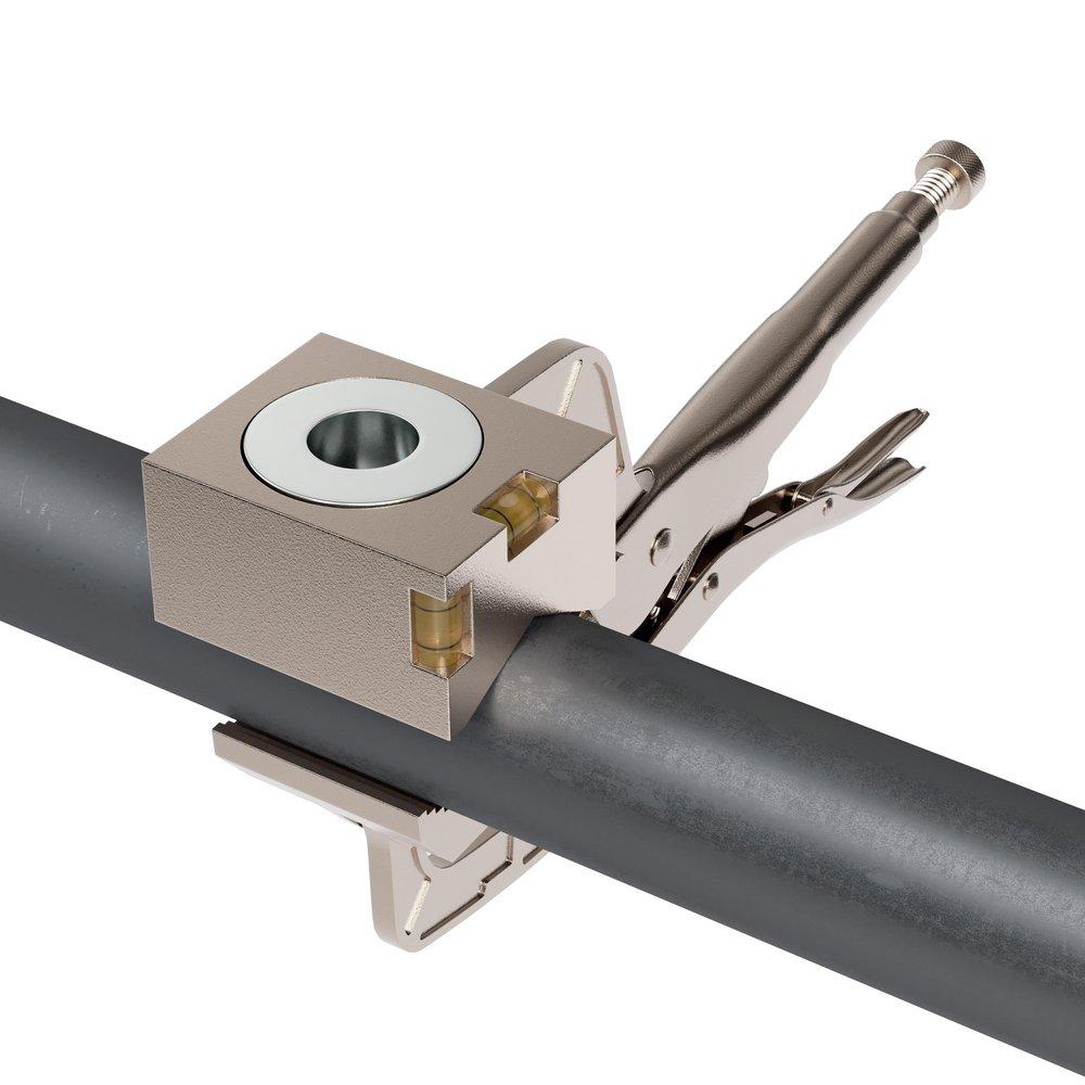 Pilot Clamp Locking Hole Saw Guide 