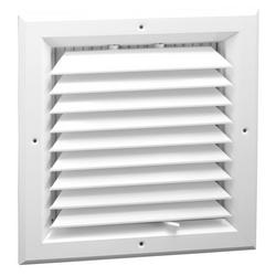 Sidewall 8 x 8 in. Ceiling Diffuser in Bright White Aluminum
