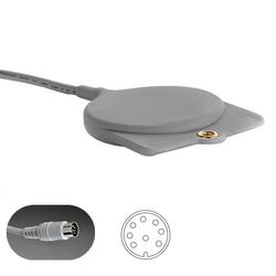 GeriCall&trade; Call Cord Rauland Responder III+ IV 4000 8-Pin Din Plug Grey with 10 ft Cord