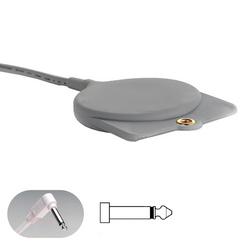GeriCall&trade; Call Cord 1/4 2-Conductor Phone Plug Grey with 10 ft Cord