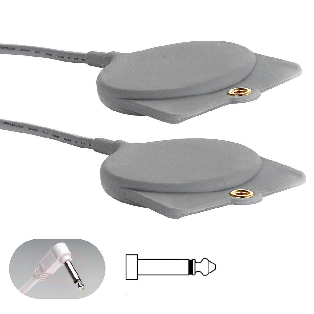 GERICALL CALL CORD 1/4 2-CONDUCTOR PHONE PLUG GREY DOUBLE 10 FT CORD 