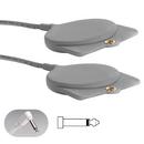 GERICALL CALL CORD 1/4 2-CONDUCTOR PHONE PLUG GREY DOUBLE 10 FT CORD 