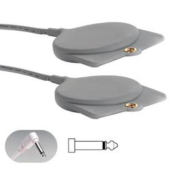 GeriCall&trade; Call Cord 1/4 2-Conductor Phone Plug Grey Double with 10 ft Cord