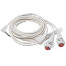 DURACALL CALL CORD 1/4 2-CONDUCTOR PHONE PLUG WHITE DOUBLE 10 FT CORD 