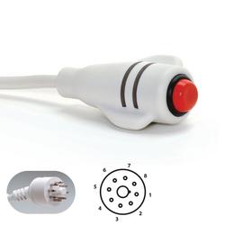 DuraCall™ Call Cord Ektacom 8-Pin Plug White with 7 ft Cord