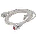 DURACALL CALL CORD EKTACOM 8-PIN PLUG WHITE 7 FT CORD 