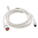 DURACALL CALL CORD TEKTONE TEK-CARE300III 8-PIN DIN PLUG WHITE 7 FT CORD 