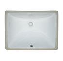 18 x 13 in. Porcelain Undermount Bathroom Sink in White