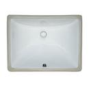 18 x 13 in. Porcelain Undermount Bathroom Sink in White 
