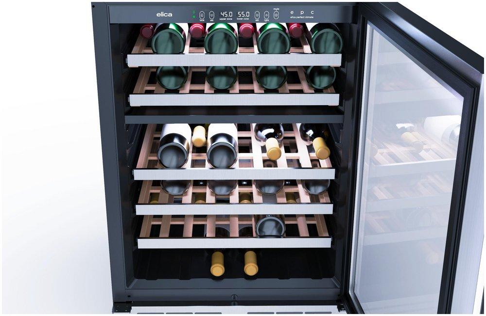 24 in. Dual Zone Wine Cellar with 4.8 cu. ft. Capacity in Stainless Steel 