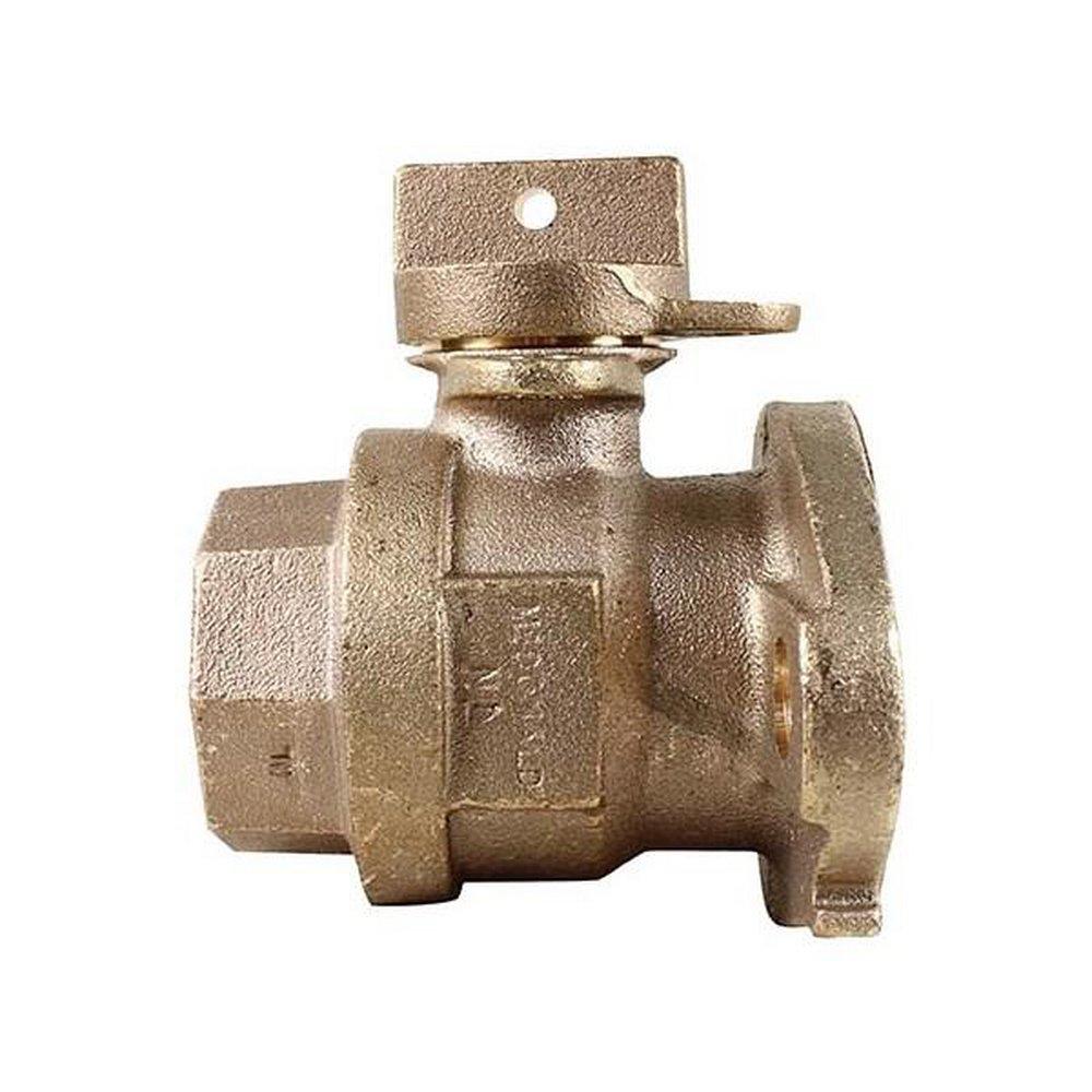 1 in Brass FPT x Meter Swivel Nut Ball Valve 