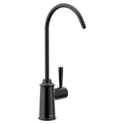 Single Handle Water Filter Faucet in Matte Black