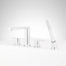 Signature Hardware Chrome Two Handle Roman Tub Faucet and Hand Shower (Trim Only) 