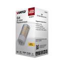 3 WATT T5 LED CLEAR FINISH BI PIN G4 BASE 3000K 12 VOLT 