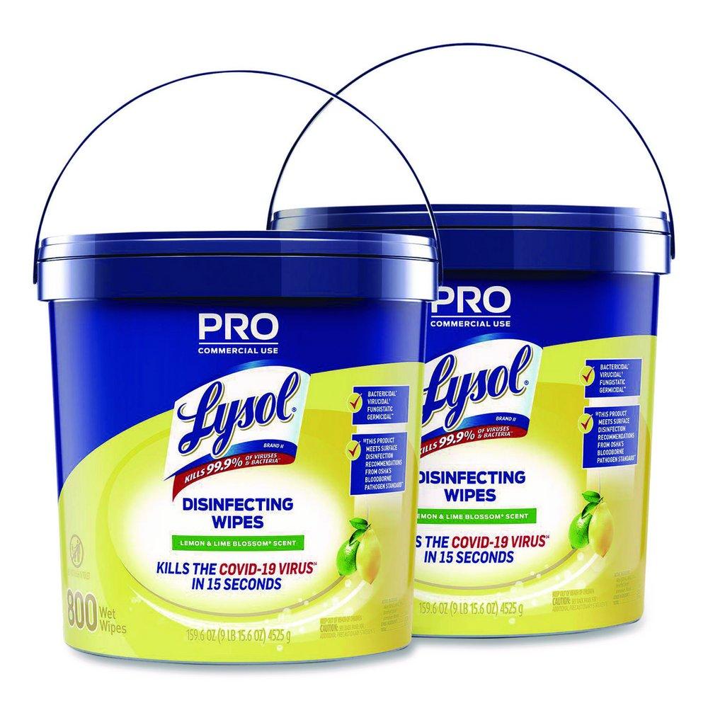 Disinfecting Wipes Bucket, 800 ct. (Case of 2) 