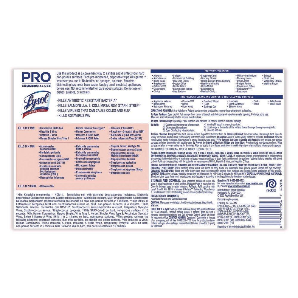 Disinfecting Wipes Bucket, 800 ct. (Case of 2) 