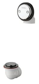 Gerber Plumbing Polished Chrome 3-3/4 in. Plastic Toe-Tap Drain 