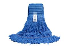 Microfiber Loop-End String Mop, Large, Blue (Case of 12)