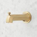 ELITA PRESSURE BALANCE TUB AND SHOWER SYSTEM - CROSS HANDLE - BRUSHED GOLD 
