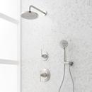 ELITA PRESSURE BALANCE SHOWER SYSTEM WITH HAND SHOWER - LEVER HANDLES - BRUSHED NICKEL 