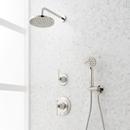 ELITA PRESSURE BALANCE SHOWER SYSTEM WITH HAND SHOWER - LEVER HANDLES - POLISHED NICKEL 