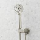 ELITA PRESSURE BALANCE SHOWER SYSTEM WITH HAND SHOWER - CROSS HANDLES - BRUSHED NICKEL 