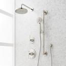 ELITA PRESSURE BALANCE SHOWER SYSTEM WITH SLIDE BAR AND HAND SHOWER - LEVER HANDLE - POLISHED NICKEL 