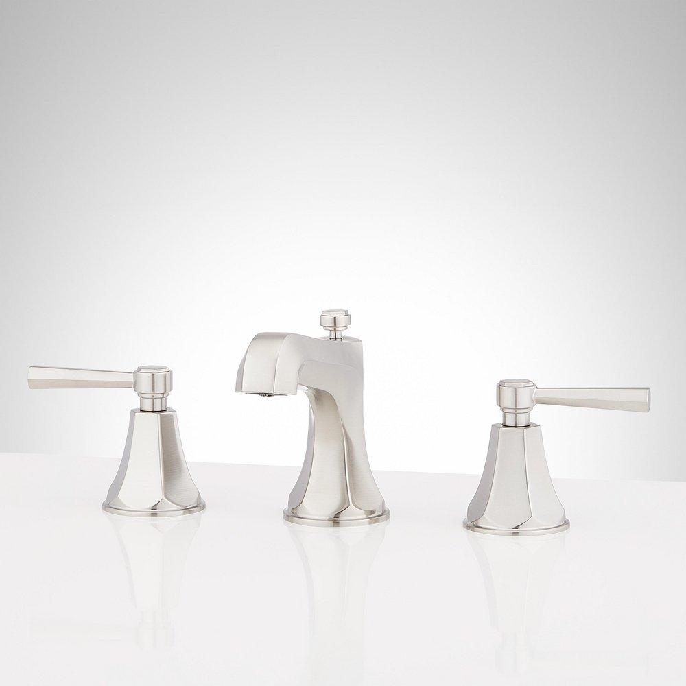 ELITA WIDESPREAD BATHROOM FAUCET - LEVER HANDLES - BRUSHED NICKEL 