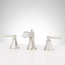Widespread Bathroom Sink Faucet in with Lever Handles in Brushed Nickel