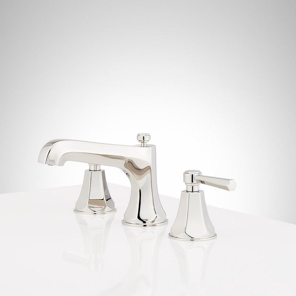 ELITA WIDESPREAD BATHROOM FAUCET - LEVER HANDLES - POLISHED NICKEL 