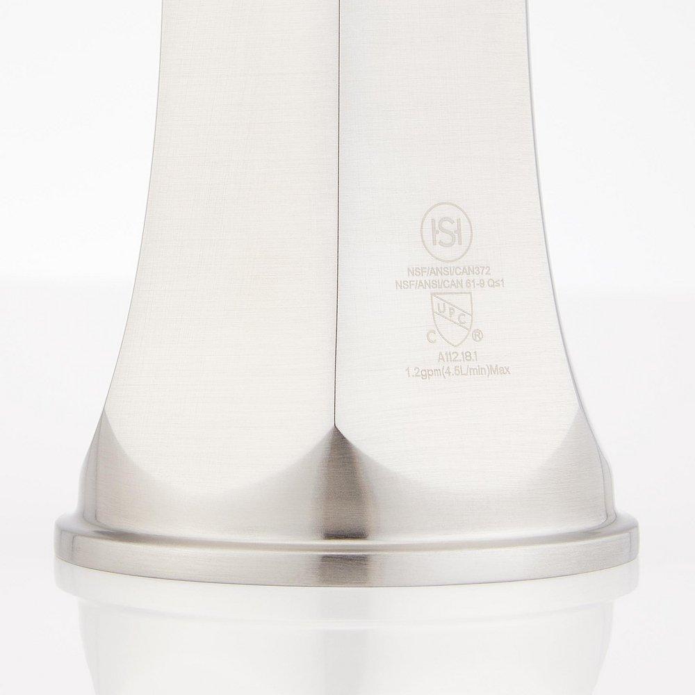 ELITA WIDESPREAD BATHROOM FAUCET - CROSS HANDLES - BRUSHED NICKEL 