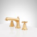 ELITA WIDESPREAD BATHROOM FAUCET - CROSS HANDLES - BRUSHED GOLD 