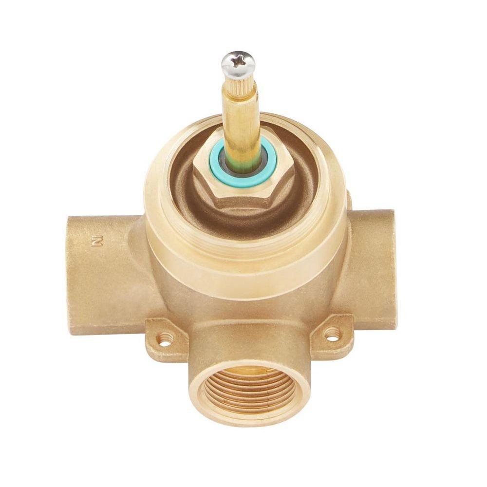 Signature Hardware Brushed Nickel Single Handle Diverter Valve Trim 