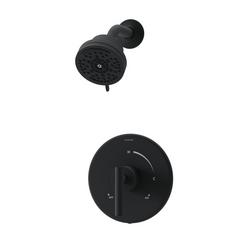 Single Handle Multi Function Shower Faucet in Matte Black (Trim Only)