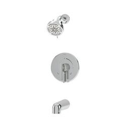Single Handle Multi Function Bathtub & Shower Faucet in Polished Chrome (Trim Only)