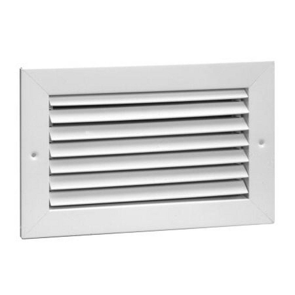 10 x 10 in. Horizontal Blade Return Grille in White 