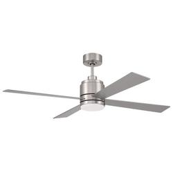 52 in. 4-Blade Indoor LED Ceiling Fan in Brushed Polished Nickel